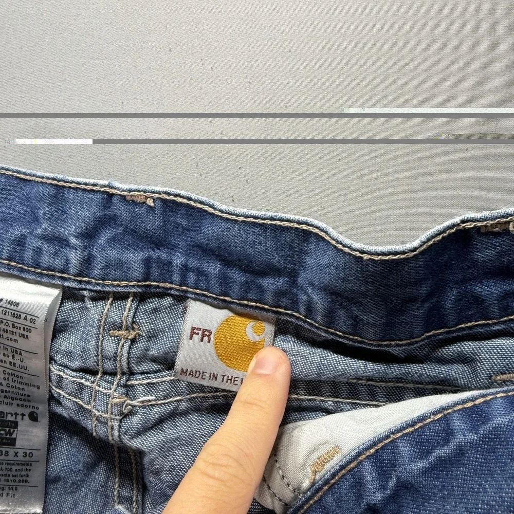 Carhartt FR Jeans Mens 38x30 (Fits 36x29)Flame Resistant Relaxed Fit FRB100DNM